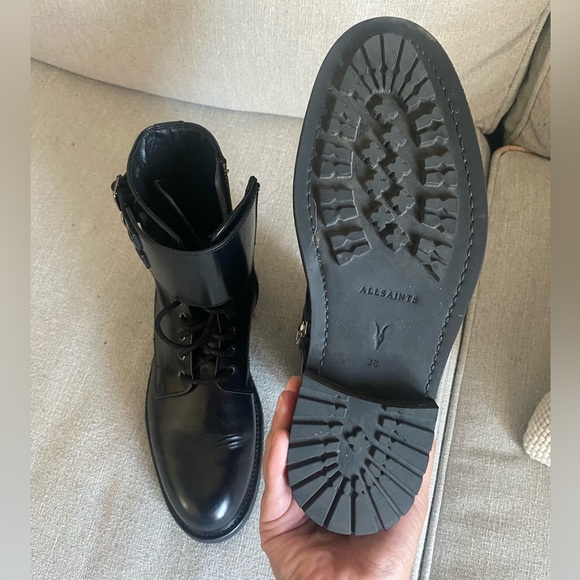Allsaints black combat boot - Picture 5 of 5